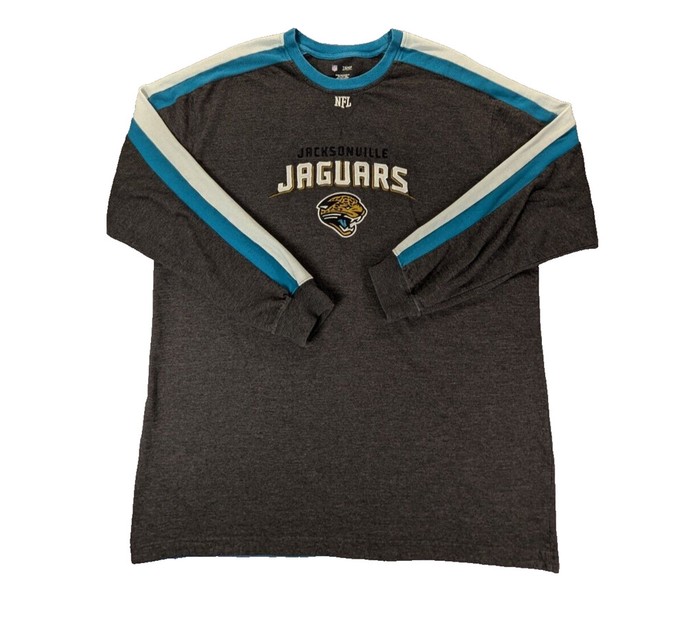Jacksonville Jaguars Sweatshirt Mens Gray 2XL NFL Team Apparel Cotton